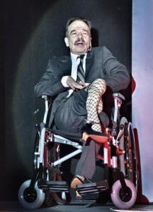 Everett P. Scott in wheelchair