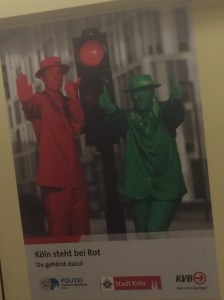 sign inside the U-bahn carriage